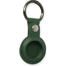 Uravas Store Airtag Anahtarlık Deri Kılıf - Koyu Yeşil