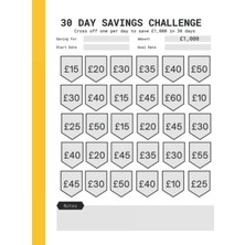 Ozka Concept Independently Published 30 Day Money Challenge Tracker: £1k Savings Challenge In A Month - Daily Bi