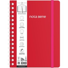Ozka Concept Nota Bene Spiralli Sert Kapak Defter, 21X29,7 Cm, Çizgili