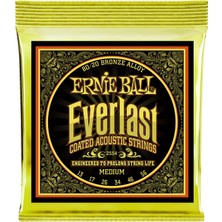 Ozka Concept Ernie Ball Everlast Orta Kaplama 80/20 Bronz Akustik Gitar Telleri, Ölçü 13-56
