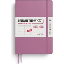 Ozka Concept LEUCHTTURM1917 Orta Boy (A5) Aylık Haftalık Ajanda 2026 Sert Kapak, Ingilizce, Tozlu Gül