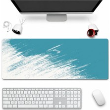 Sonictouch Klavye Mousepad 32X70CM Dikişsiz Pürüzsüz Sıvı Geçirmez Kaymaz Taban Turkuaz Geçiş