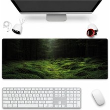 Sonictouch Klavye Mousepad 32X70CM Dikişsiz Pürüzsüz Sıvı Geçirmez Kaymaz Taban Yosun Vadisi