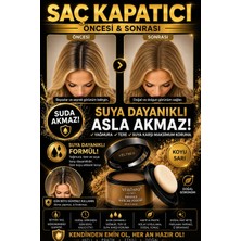 Blue Skin Care KOYU SARI Saç Kapatıcı Pudra Yeni Nesil Saç Dolgunlaştırıcı Pudra Boya | Seyrek Sakal Saçlar Için Saç Fiberi | Suda Çıkmaz