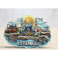 Fırsatkolik Ahşap Istanbul Temalı Magnet
