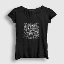 Presmono Kadın Siyah Misadventures Pierce The Veil T-Shirt