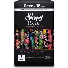 Ozka Concept Sleepy Black Plus Hijyenik Ped Gece 16 Adet