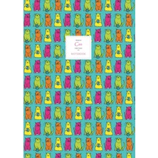 Ozka Concept Cats - Lined Pages - A4 - Premium: (Turquoise Edition) Fun 192 Lined Pages (A4 /