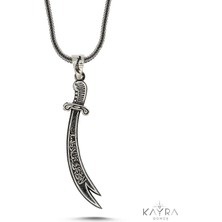 Kayra Mücevher 925 Ayar Gümüş Zülfikar Kolye