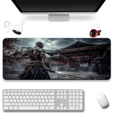 Sonictouch Klavye Mousepad 40X90CM Dikişsiz Pürüzsüz Sıvı Geçirmez Kaymaz Taban Tapınak Savaşçısı