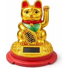 Fırsatkolik Güneş Enerjili Pati Salayan Şans Kedisi ( Maneki Neko )