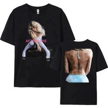 Tarzsokak Siyah Nessa Barrett Aftercare Albümü Lu Tee Şarkıcı Grafik Tshirt Lar/e