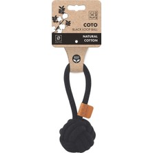 M-Pets Coto Black Loop Ball 6,5cm Çekmeli Örgü Top Oyuncak