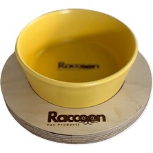 Ozka Concept Raccoon Zeus 13 cm Tek Tablalı Hardal Köpekler Için Seramik Mama/su Kabı