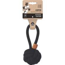 M-Pets Coto Black Loop Ball 8cm Çekmeli Örgü Top Oyuncak
