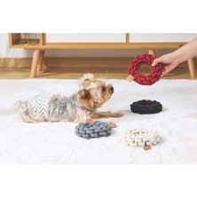 M-Pets Coto Black Rıng 13CM Örgü Halka Oyuncak
