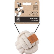 M-Pets Coto Whıte Ball 9,5cm Örgü Top Oyuncak
