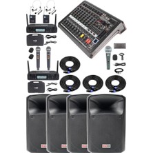 Ozka Concept Extreme Paket-2 Mixer Hoparlör Mikrofon Full Ses Sistemi Seti