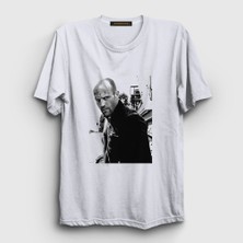 Presmono Unisex Beyaz Crank Jason Statham T-Shirt