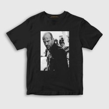Presmono Unisex Çocuk Siyah Crank Jason Statham T-Shirt