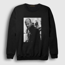Presmono Unisex Siyah Crank Jason Statham Sweatshirt
