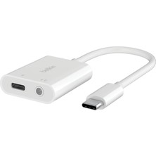 Ozka Concept Belkin Rockstar™ 3,5 mm Ses + Usb-C® Adaptörü, 60W Güç Dağıtımlı Adaptörü Iphon