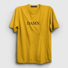 Presmono Unisex Sarı Damn T-Shirt