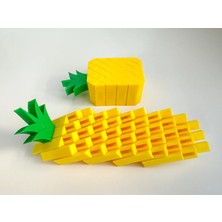 Ulu Pazarlama 3D Baskı Ananas Fidget Oyuncak - Hareketli Duyusal Masa Oyuncağı, Stres Giderici Puzzle Fidget