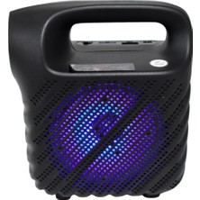 Ozka Concept GTS1525 Rgb Işıklı 4 Inç Taşınabilir Hoparlör Fm Radyo Parti Hoparlörü Acil Durum Feneri