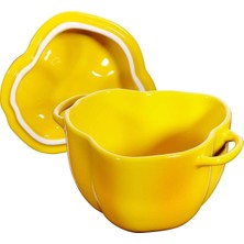 Ozka Concept Staub Zwilling - Ceramic By Paprika Cocotte - Sarı - Seramik - Y: 10,7 cm x G: 15,1 cm - Hacim: 0,4