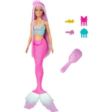 Ozka Concept Uzun Saçlı Muhteşem Deniz Kızı 17 cm Uzunluğunda Renkli Saçlı Deniz Kızı ​barbie ile Saç Şek