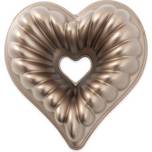 Ozka Concept Nordic Ware, Nordicware 55548 Kek Kalıbı, Kalpli Çelenk, Alüminyum Döküm, Hacim: 2.5lt, 55548AMZ, G