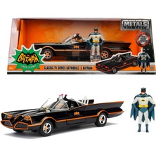 Ozka Concept Jada, 9398259314R00, Batman 1966 Batmobile Model Aracı, Serbest Tekerlek, Die-Cast (Metal),