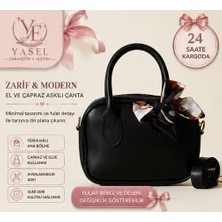 Yasel Takı & Çanta Fular Detaylı Mini Suni Deri Kadın El & Omuz Çantası