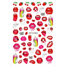 Ozka Concept Pop Beauty Nail Tırnak Süsleme Sticker, Tırnak Dövmesi, Tırnak Tattoo Mor