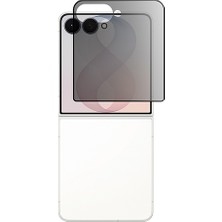 Nanospace Samsung Galaxy Z Flip 8 Uyumlu Glass Privacy Antistatik Temperli Cam Ekran Koruyucu