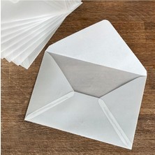Ozka Concept Bimotif Beyaz Transparan Zarf, 13X18 cm 5 Adet