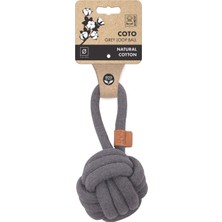 M-Pets Coto Grey Loop Ball 11CM Çekmeli Örgü Top Oyuncak
