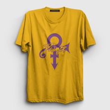 Presmono Unisex Sarı Logo Prince T-Shirt