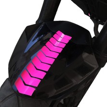 Ozka Concept Ok Tasarımlı Gül Pembesi Çamurluk Kask Sticker