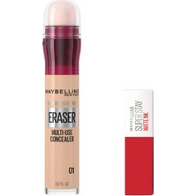 Ozka Concept New York Instant Anti Age Eraser Kapatıcı 01 Light & Mini Stay Matte Ink Likit Mat