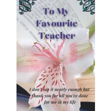 Ozka Concept To My Favourite Teacher: To My Favourite Teacher -For Writing Pad, For Various Notes : Teacher Appr