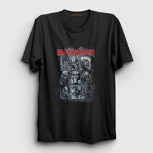 Presmono Unisex Siyah Mummy V2 Iron Maiden T-Shirt