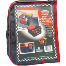 Autokit Koltuk Arkası Bagaj Düzenleyici Organizer 32X30CM 2 Bölmeli Dışta 2 File Cepli 1 Adet
