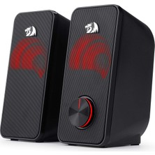 Ozka Concept Redragon Stereo Hoparlör 2.0 Stentor (GS500) 2 x 3 W Arka Aydınlatmalı Bilgisayar Için, Kırmızı, Us