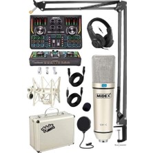 Ozka Concept Stüdyo Ekipmanları Private Paket-3 Cx2 Mikrofon VS15 Ses Kartı Stüdyo Kayıt Seti