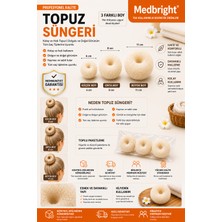 Medbright Profesyonel Saç Topuz Süngeri 3 Adet 6-8-11 cm