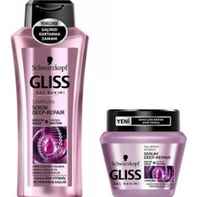 Ozka Concept Schwarzkopf Gliss Deep Repair Şampuan 360 ml + Maske 300 ml Seti