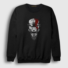 Presmono Unisex Siyah Rage Kratos God Of War Sweatshirt