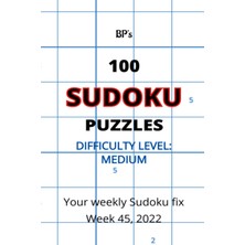 Ozka Concept Independently Published Bp's 100 Medium Sudoku Puzzles